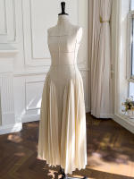 Vestido De Verano Para Mujer TWOTWINSTYLE Con Cuello Cuadrado Sin Mangas Cintura Alta Dobladillos Slim Vestido De Moda Femenino - details 6