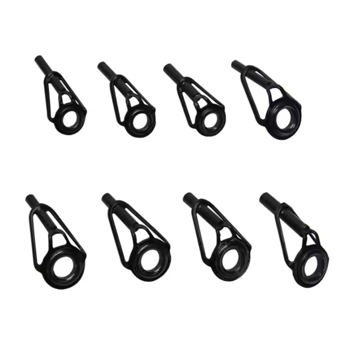 Kit De Reparación De Guía Para Caña De Pescar 8/80Pcs Anillo De Cerámica Y Acero Inoxidable Para Agua Dulce Y Salada Caja De Construcción De Caña De Pescar - 1