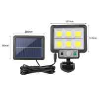 LED Luz Solar Exterior 1000LM 3 Modes Focos LED Exterior Solares con Sensor de Movimiento IP65 Impermeable Split Lampara Solar Exterior con Cable de  para Jardin Garaje Camino - details 5