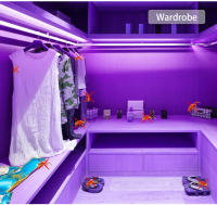 Tira De Luz UV LED 5M 300LEDs DC 12V Para Decoración De Dormitorio Y Cocina Lámpara Flexible De Desinfección Y Iluminación - details 6