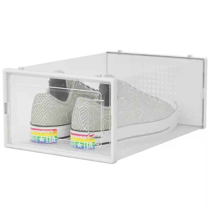 Caja de almacenamiento transparente, Organizador de Cajas de almacenamiento, (juego de 12, 33,4x23x14,5 cm) - 1