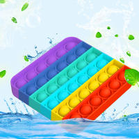 Juguete Antiestrés De Burbujas Para Niños Y Adultos Arcoíris Juego De Alivio Del Estrés Para Oficina Herramienta Sensorial Para Reducción Del Ansiedad - details 4