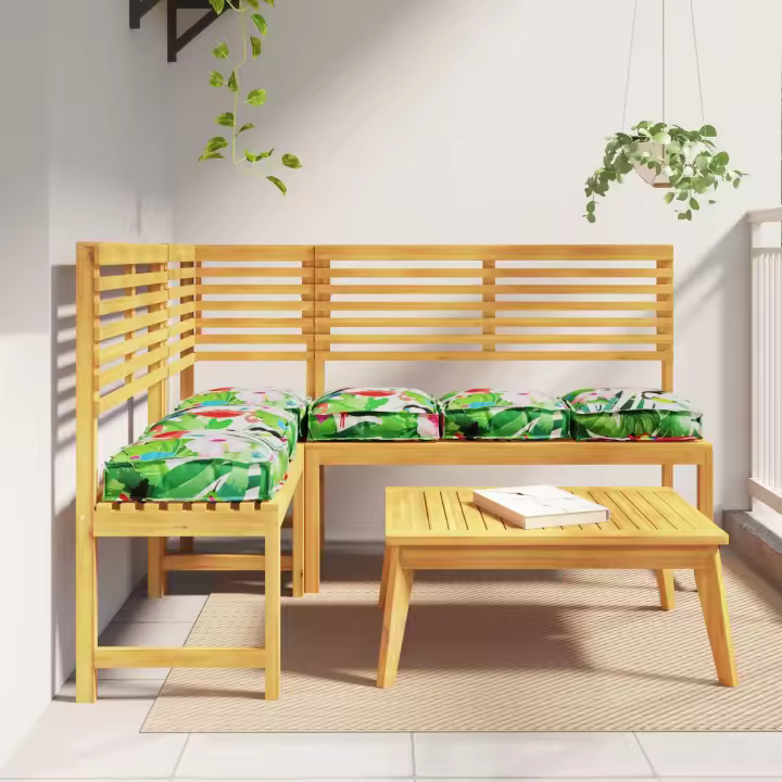 vidaXL Cojín de Exterior Juego de 6 Selva Tropical Poliéster - 1