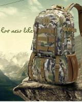 Mochila BOPORO Impermeable Camuflaje para Camping, Senderismo, Caza y Viaje - Táctica con Compartimentos y Correas Cómodas - details 1