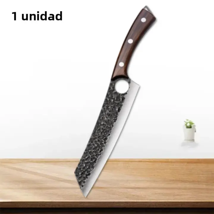 Cuchillo De Cocina Profesional WXCOO Acero Inoxidable Multiusos Para Picar Y Cortar Cuchillo De Chef Forjado a Mano Herramienta De Cocina Ecológica - 1