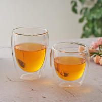 Vaso De Vidrio Doble Muralla Mini Para Té Café Y Whisky a Prueba De Calor Translúcido Vaso De Mano Ecológico Para El Hogar - details 6