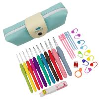 Juego De Agujas De Crochet Ergonómicas Con Mango Colorido 11 Tamaños Para Regalos Para Mamá Y Abuela Herramientas De Tejido De Yarn - details 6