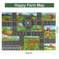 Mesa De Juego Ciudadana 83x57cm Con Señales De Tráfico Mapa De Estacionamiento Dinosaurio Fermero Juguete Educativo Para Niños Sin Batería Material ABS - details 6
