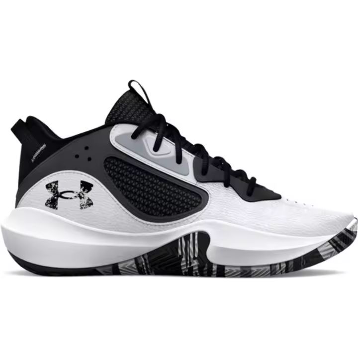 Zapatillas Under Armour Gs Lockdown 6 Blanco Negro 3025617-101 - 1