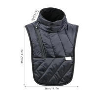 Conjunto De Calor Negro Para Motocicleta Y Scooter Eléctrico Con Collar Y Cubierta De Pierna Funda De Rodilla Suave Y Cálida Para Invierno - details 10