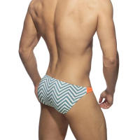 Bikini De Push up Para Hombres Briefs De Natación Sexy Mini Trunks De Baño Cortos De Playa Brasileños Desmiitizados Monocromáticos Talla Verdadera Neopreno Y Poliéster - details 5