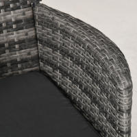 Conjunto de muebles de balcón Conjunto de 2 muebles de jardín de ratán Poly Rattan - details 5