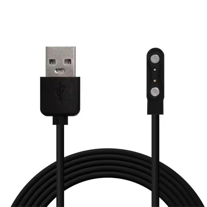 Ociodual Cable de Carga 55cm Negro Compatible con Reloj Yam SW022 Ticwatch CXB01 Xiaomi Youpin Haylou RT LS05S - 1