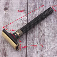 Afeitadora Manual Para Hombres Cuchilla Doble Ajustable Metálica De Latón Recambiable Clásica Para Cabello Y Barba - details 5