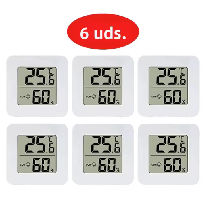 Termómetro Y Higrómetro Digital Para El Hogar 6-10PCS Medidor De Temperatura Y Humedad Sensor De Ambiente Para Habitaciones - 1