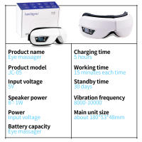 Masajeador De Ojos Inteligente 6D Con Vibración Y Airbag Instrumento De Cuidado Ocular Con Bluetooth Y Música Gafas De Relajación Para Fatiga Ocular - details 6