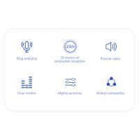 Micrófono de solapa inalámbrico con reducción de ruido inteligente K8K9 HD - details 4