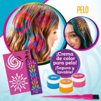 Shimmer N Sparkle - Kit belleza niñas 4 en 1 para hacer tatuajes, teñir el pelo, hacer la manicura o maquillarse - details 3