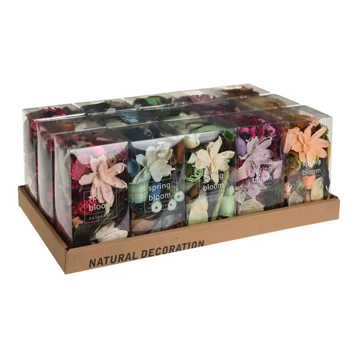 Caja 250 gr flores con aroma perfumes y modelos varios - 1