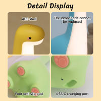 Lámpara De Noche Dinosaurio Para Niños Decoración De Habitación Luz De Lectura USB Protección Ocular Regalo Para Niños - details 9