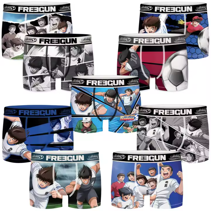 Freegun Set de 9 Calzoncillos Bóxer Oliver y Benji Hombre Microfibra Multicolor Impresión por Sublimación - 1