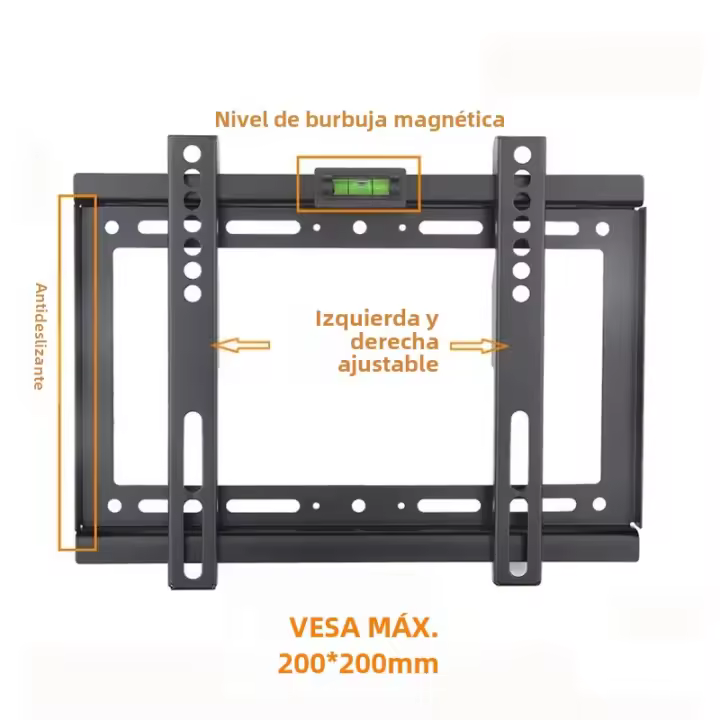Soporte Fijo Para TV Universal Compatible Con Pantallas Plana De 14-32 Pulgadas Soporte De Pared Para LCD LED HDTV Monitor VESA 100x100 200x100 - 1