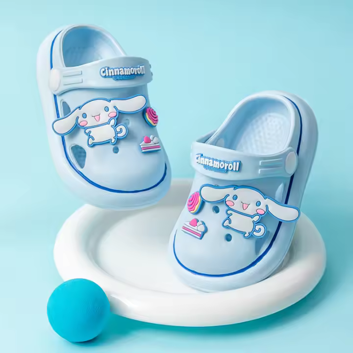 Zapatillas De Lona Sanrio Para Niños Y Niñas Antideslizantes Con Suela Suave Zapatos Casuales Para El Hogar Dibujos Animados Lindos Tallas Desde 13cm Hasta 20cm - 1