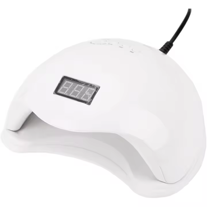 Lámpara UV LED para Uñas 48W - Blanca, Secador de Uñas - Lámpara de Uñas para Gel, Híbrido - Temporizador 10/30/60/99s, Sensor Infrarrojo, Pantalla LCD - Curado, modelado, Manicura - 1