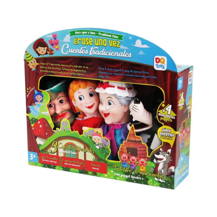 Set 4 Marionetas Érase Una Vez Cuentos Tradicionales Caperucita Roja - 1