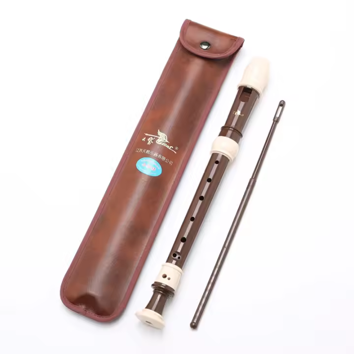 Clarinete De Barroco Treble Grabador Con Ocho Agujeros ABS Instrumento De Música De Viento Para Adultos Principiantes Práctica Removible - 1