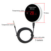 Sensor De Temperatura WiFi Tuya Con Probar 1M/3M Pantalla LCD Digital Para Nevera Piscina Termostato Remoto Alarma Smart Life - details 17