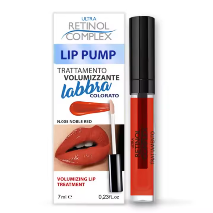 Lip Pump Color Rojo Noble Tratamiento Labial Voluminizador Ultra Retinol Complex - 1