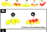 MNFT 60Pcs Bolas De Flotación Ovaladas Rojas Y Amarillas Accesorios Para Pesca De Carpa Mini Bolas De Flotación Para Pesca En Oceano Y Barco - details 2