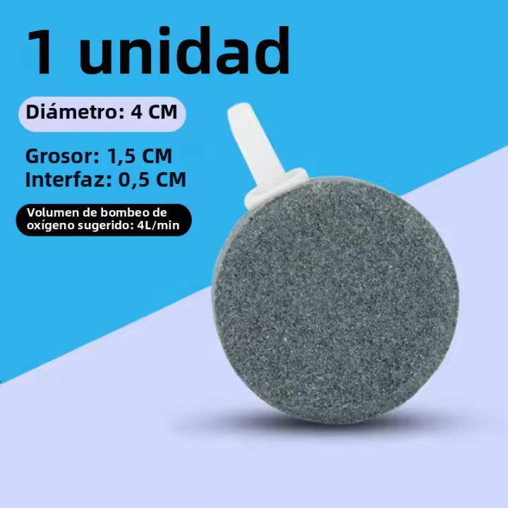 Piedra De Burbujas Para Acuario 40mm Aerator De Aire Para Estanques Y Acuarios Plástico 3W Tubo De 0.4 Cm Oxígeno Hidroponico - 1