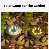 4pcs Lámparas Sótano LED Solar Potenciado Panel Solar Para Iluminación Exterior Pista De Jardín Luz Subterránea Control Sensor Inteligente IP65 Aluminio - details 1