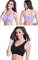 Sujetador Deportivo Para Mujer Con Almohadones Top De Yoga Running Gimnasio Fitness Transpirable Sin Cierre De Nylon Y Elástico - details 7