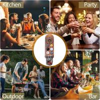 Abridor Cerveza Pared con Imanes Nevera, Abridor Magnético de Madera Retro, Abrebotellas Cerveza con Colector Tapa Botella, Regalos Originales Hombre para Papá, Esposo, Amigos y Colegas - details 3
