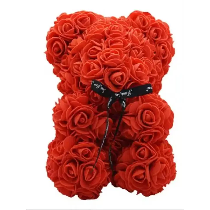 Oso De Rosas Teddy Regalo Para Mamá Novia Cumpleaños Aniversario Valentines Day Mujer Juguete De Muñeco Artificial De - 1