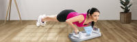 XOKOTAKI Kit Entrenamiento de Flexiones. Tabla de Flexiones Multifuncional con Goma Elástica de Resistencia y Barras. Set Fitness 3 en 1 con Cronómetro Digital para Ejercicio en Casa y Gimnasio. - details 0