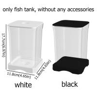 Pequeño Acuario De Escritorio Mini Pez Dorado Tanque Betta Transparente Desmontable Caja De Acuario Pequeño Para Animales Acuáticos Para Sala De Estar En Casa - details 1