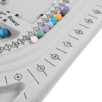 Set De Herramientas Para La Creación De Joyas DIY Con Cuerda Elástica De Perlas Agujas De Perlecer Y Tablero De Pulseras Gris Flocado Para Manualidades - details 4
