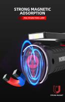 Linterna LED Recargable USB Para Camping Con Imán Y Gancho Impermeable Modo De Iluminación Adecuado Para Trabajo Nocturno - details 3