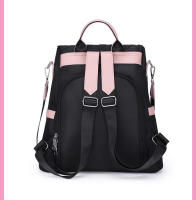 Mochila Oxford Para Mujer 2024 Antirrobo Con Bolsillo Exterior Y Cierre De Cremallera Mochila Escolar Para Adolescentes Decoración Ruched Estilo Moda - details 11