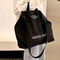 Bolso De Hombro Para Mujer De Lona De Alta Calidad 2023 Bolsa De Compras Estudiantes Bolso De Libros De Algodón Gran Tote Para Niñas Monedero - details 7