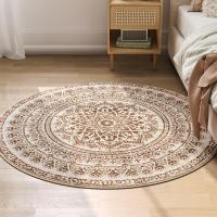 Alfombra Redonda Antideslizante de 120 cm, Estilo Boho, Lavable a Máquina, Decoración del Salón y Dormitorio - details 2