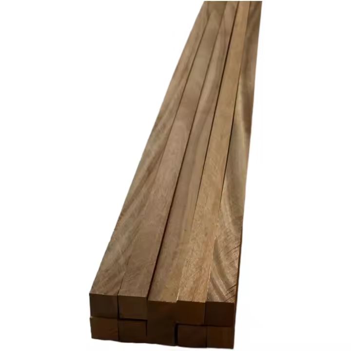 MADERTERRANEO Pack 20 lamas de rastrel madera natural tropical de 1,85 m - 1