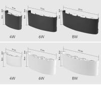 Lámpara De Pared Exterior IP65 Impermeable LED 85-265V Para Decoración Del Hogar Jardín Puerta Garage Pasillo Interior Luz De Exteriores - details 6