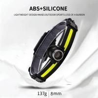 Lámpara Frontal LED De Alta Potencia Con Sensor XPE+COB 7 Modos Para Pesca Y Caza Batería 18650 Luz De Cabecera Impermeable - details 6