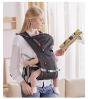 Portabebés para todas las estaciones, portabebés de sujeción frontal, taburete de cintura de doble propósito, artefacto para dormir y sostener al bebé. - details 12