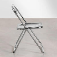 ORION91 Silla Plegable LYRAE Gris Ahumado 48x75x53cm Comedor Oficina Salón Teletrabajo Cocina - SpazioLuzio - details 2